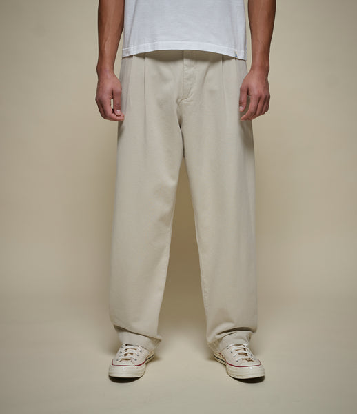 Pleated Twill Pants – Merz b. Schwanen