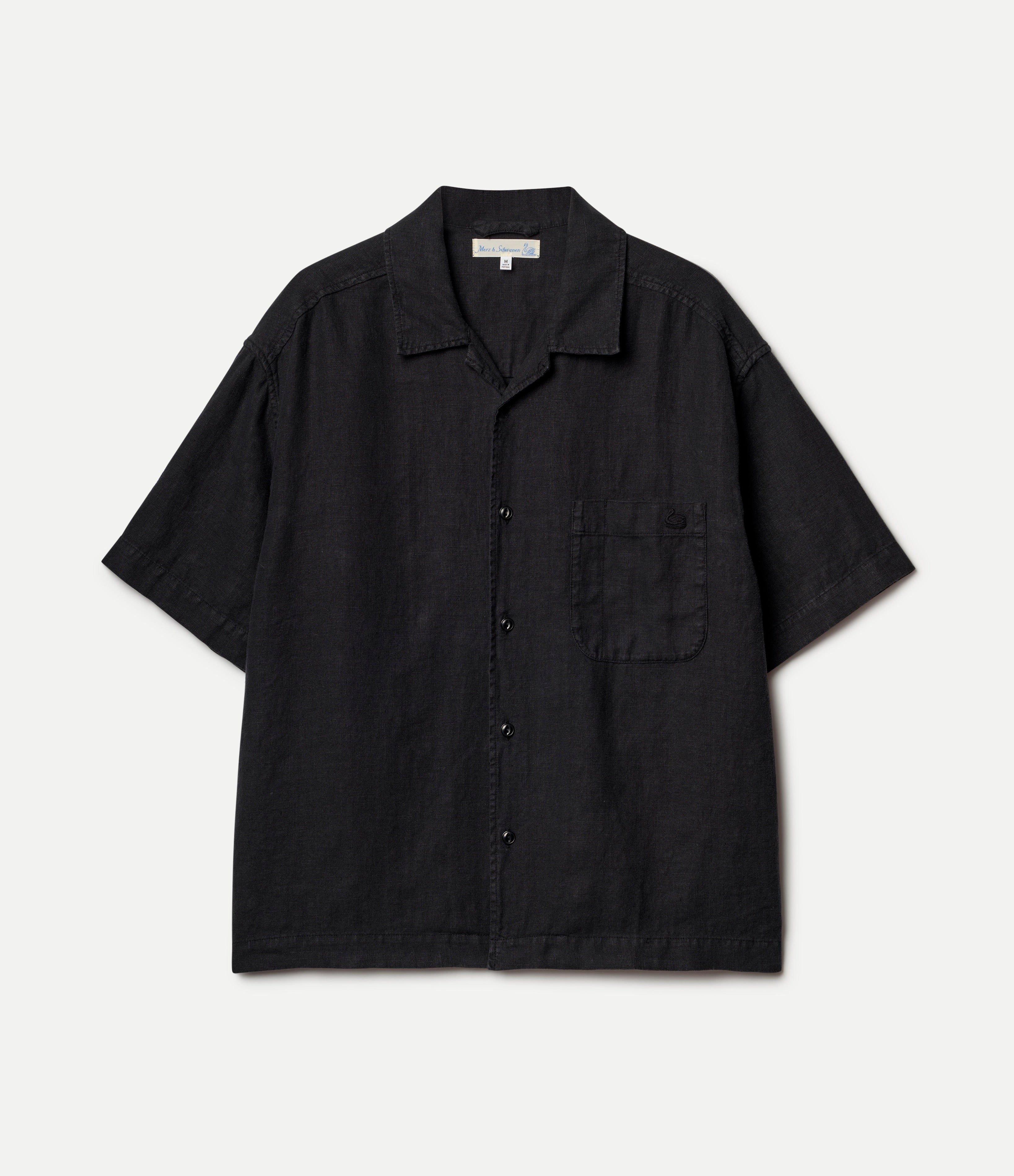 Linen Bowling Short Sleeve Shirt – Merz b. Schwanen