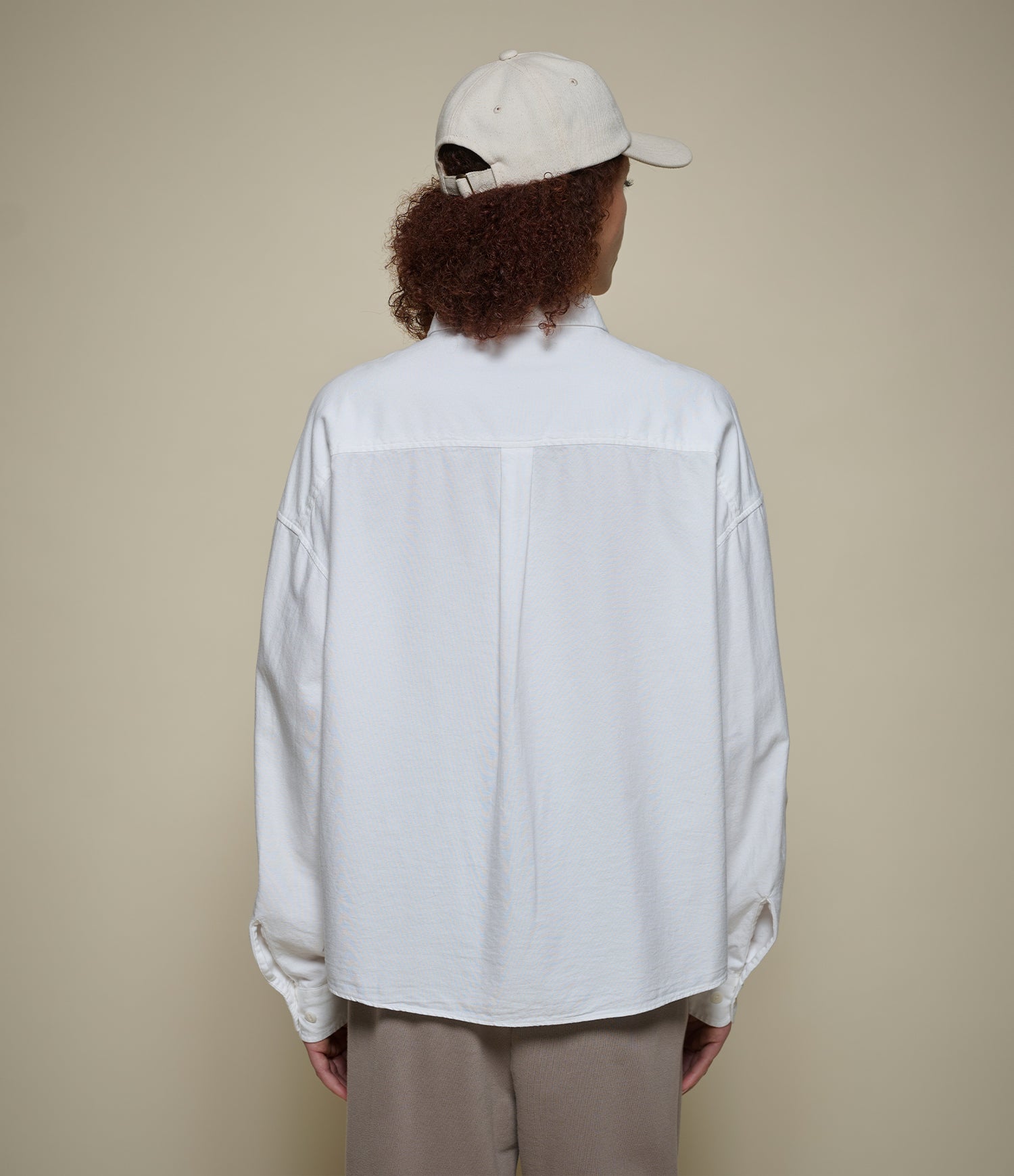 Cropped Boxy Style Cotton Oxford Long Sleeve Shirt – Merz b. Schwanen