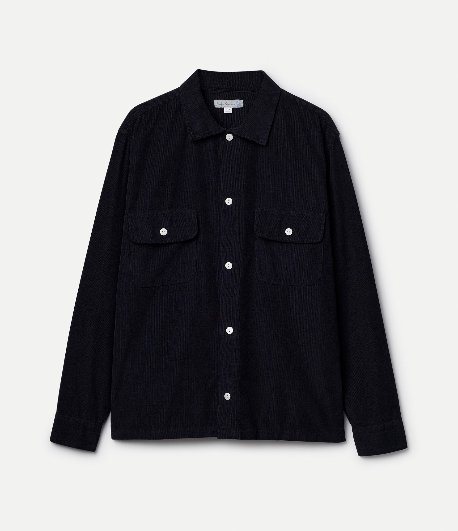 black corduroy shirt
