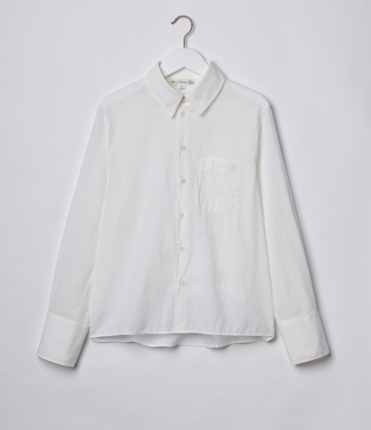 Lightweight Cotton Poplin Women's Long Sleeve Shirt – Merz b