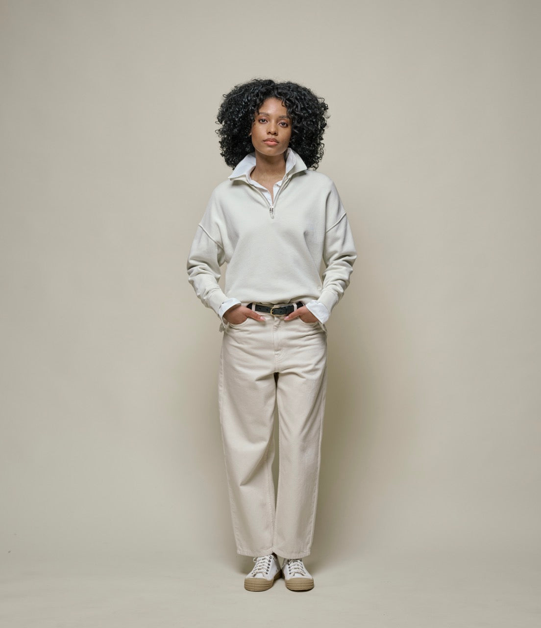 Lightweight Cotton Poplin Women's Long Sleeve Shirt – Merz b
