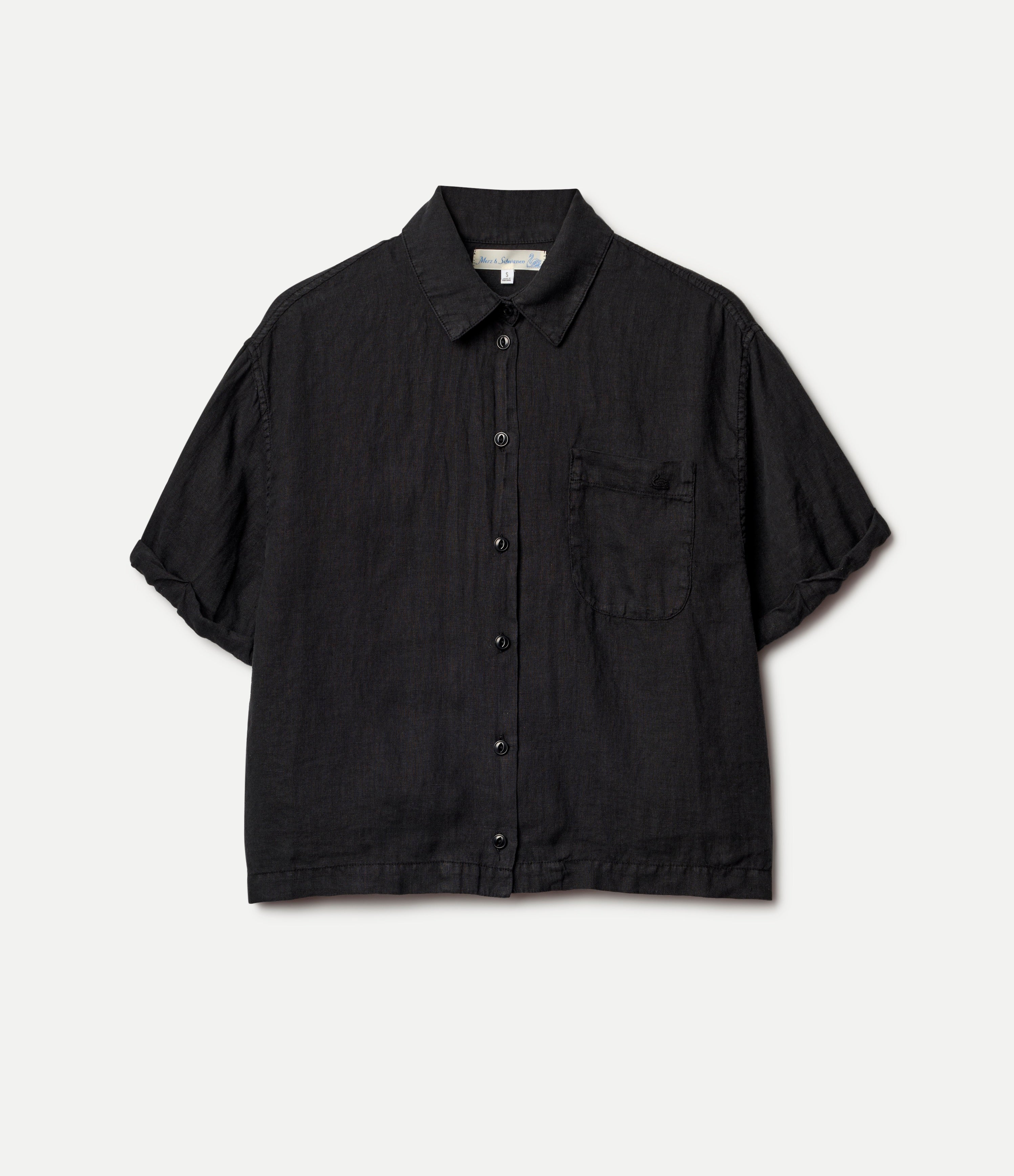 black dress shirt rolled up sleeves Slim-Fit Dress Shirt Black