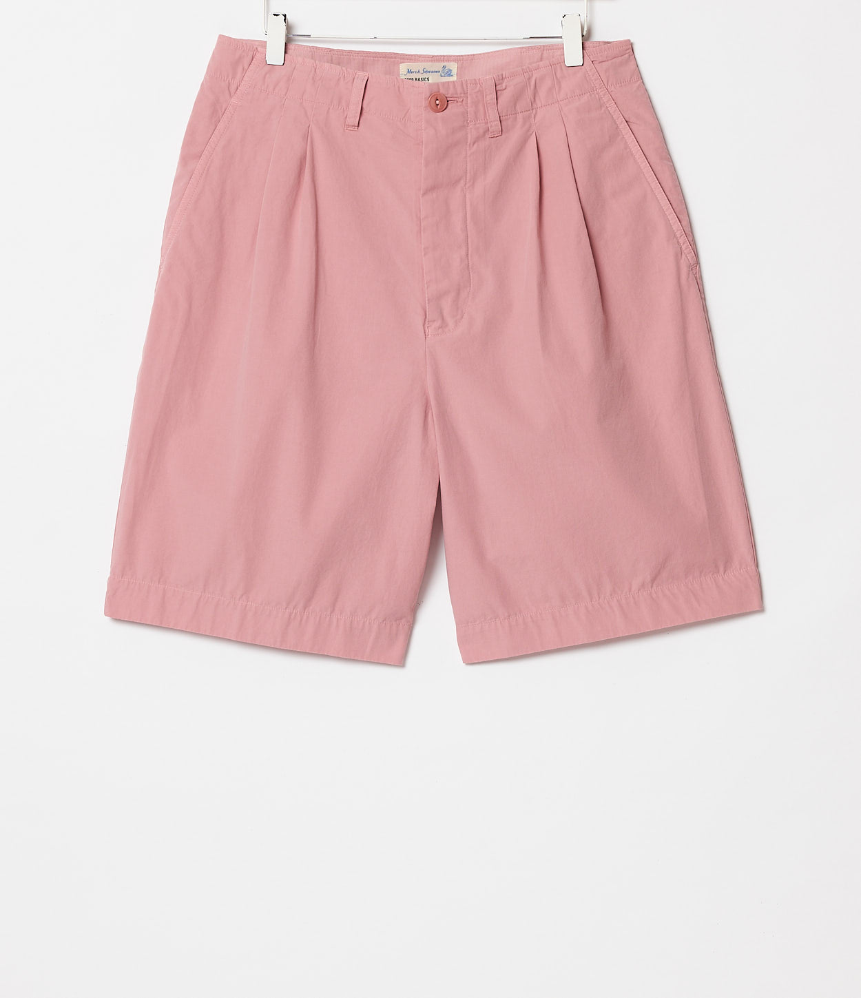 Pleated Cotton Poplin Bermuda Shorts – Merz b. Schwanen