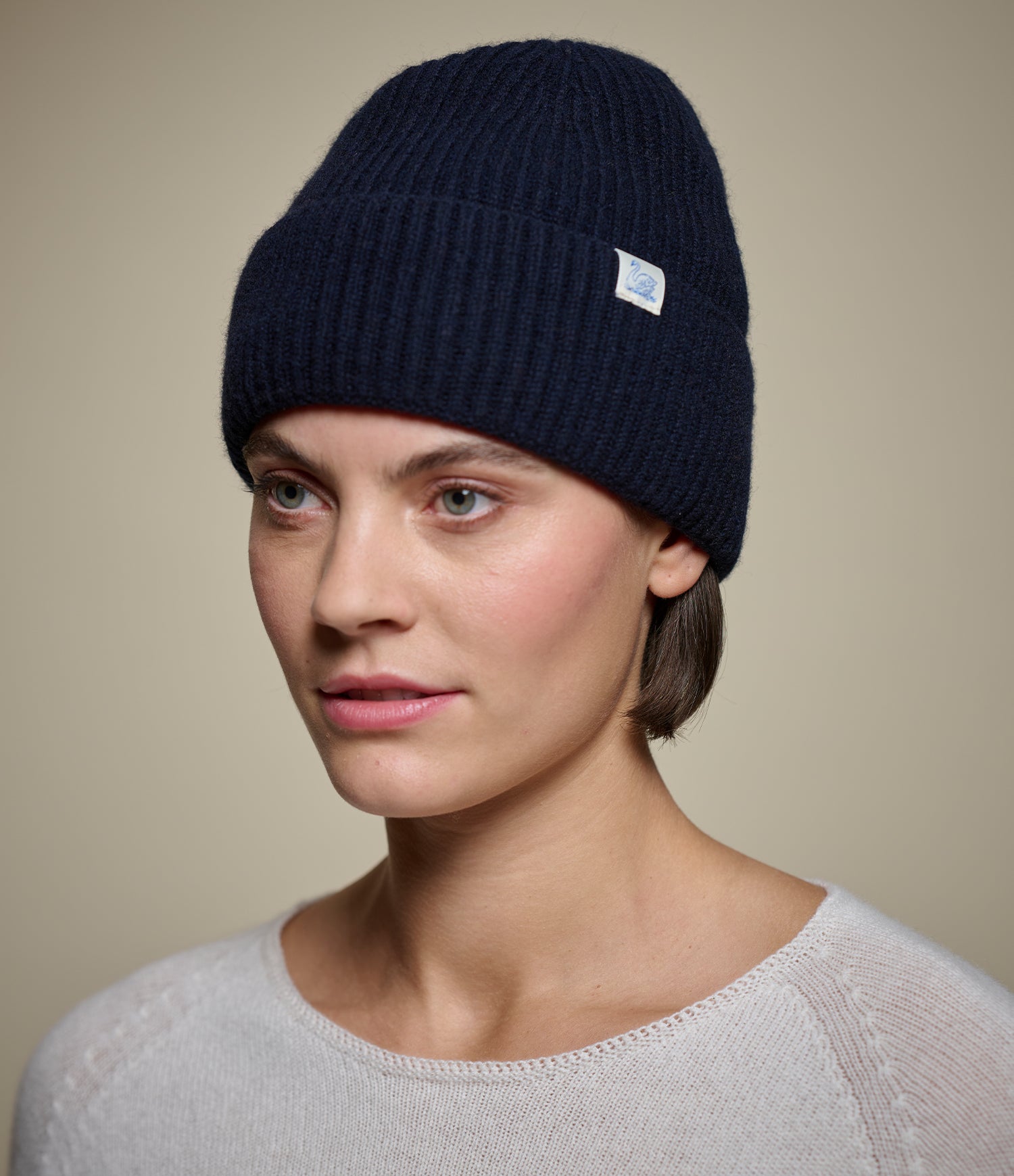 meer. メーア　ビーニー　ニット帽　帽子　WOOL KNIT BEANIE Ribbed Merino Wool-Cashmere-Silk Beanie – Merz b. Schwanen