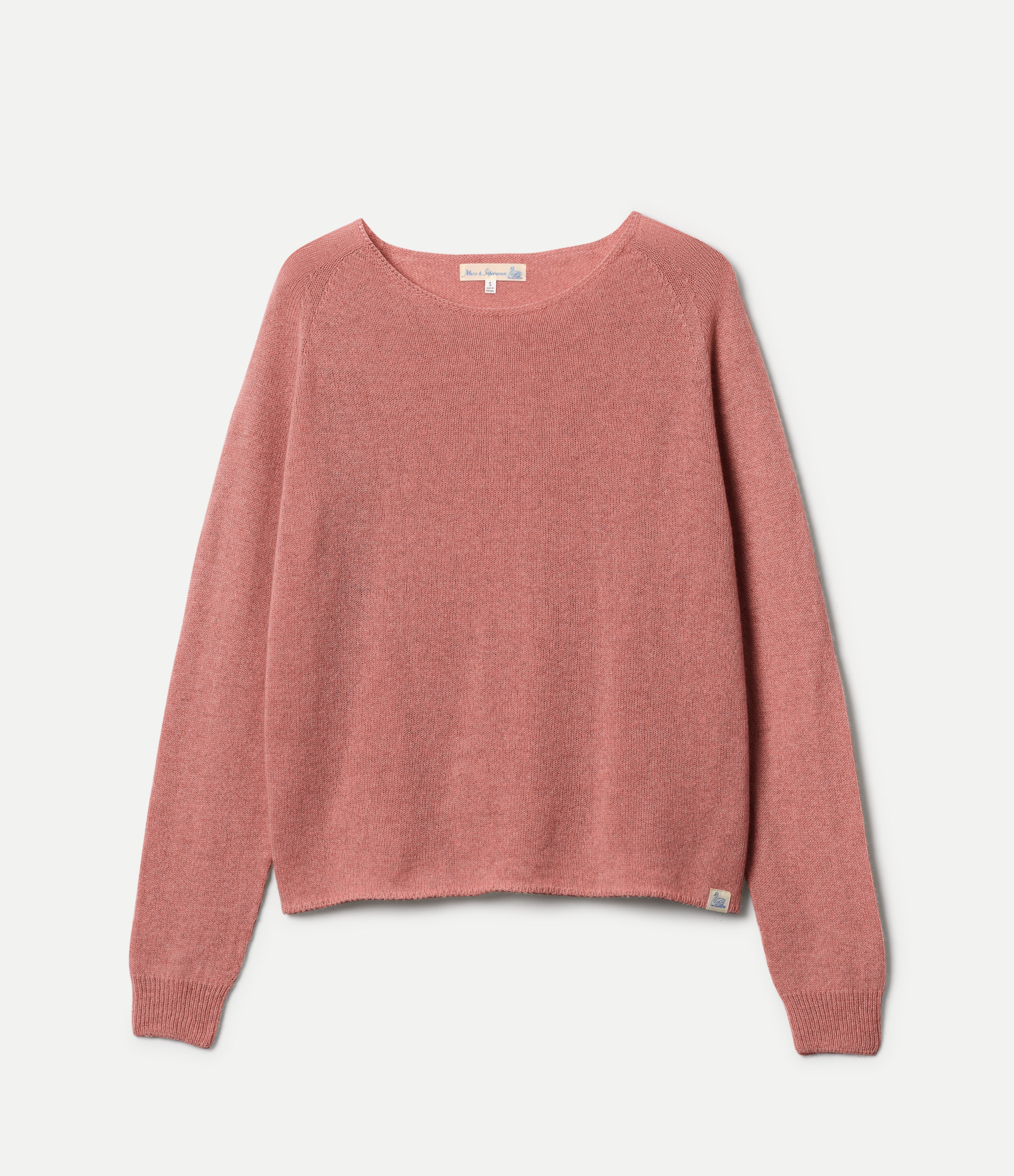 Pink long-sleeve shirt on a white background