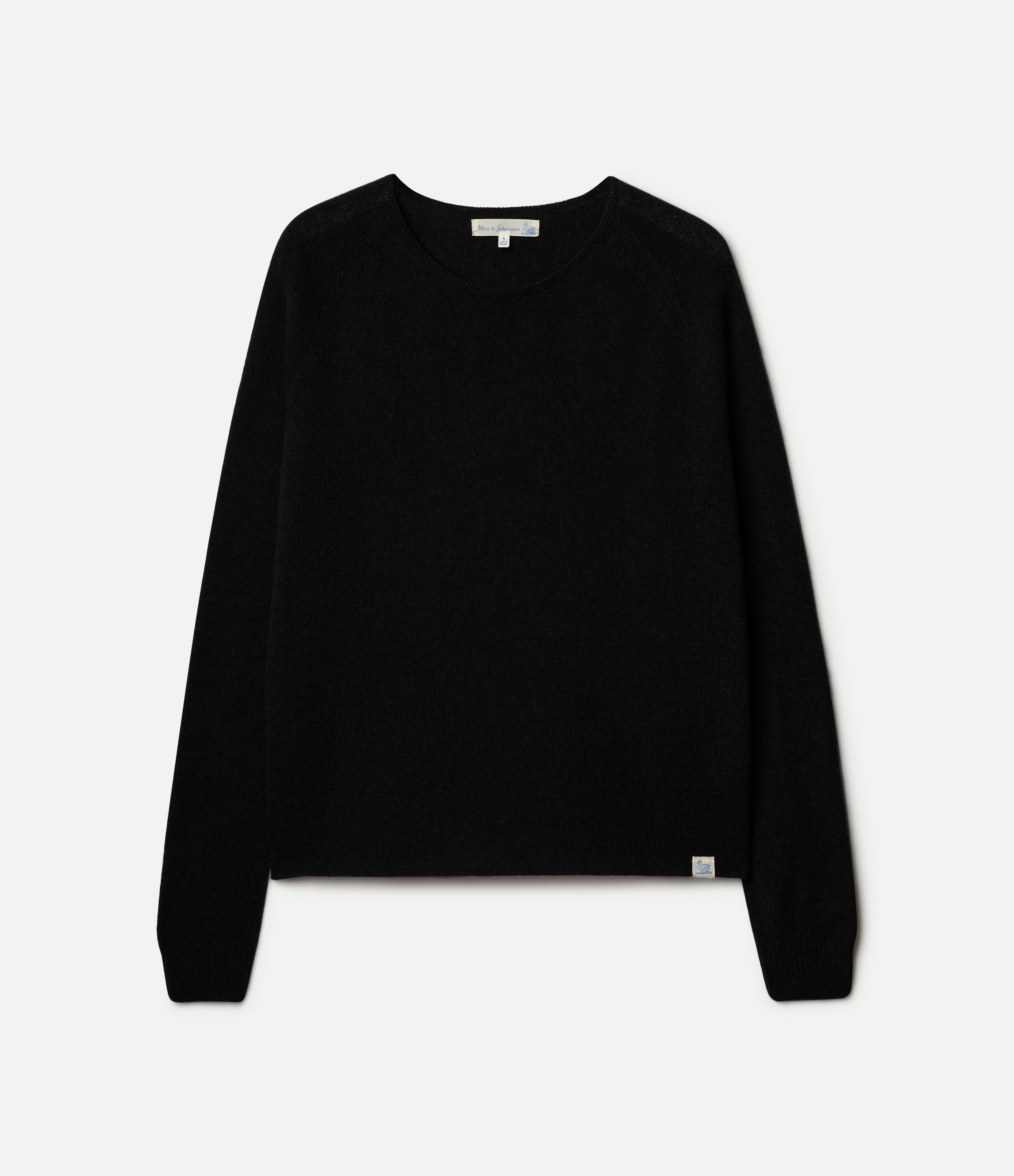 Black sweater on a white background