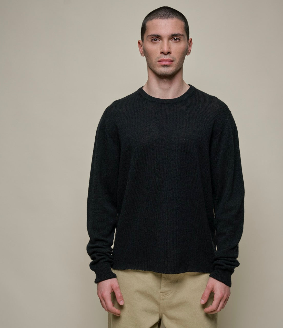 【Germany製】Merz b.Schwanen 無地 スウェット ブラック Retro Fleece Raglan Cotton Sweatshirt – Merz b. Schwanen