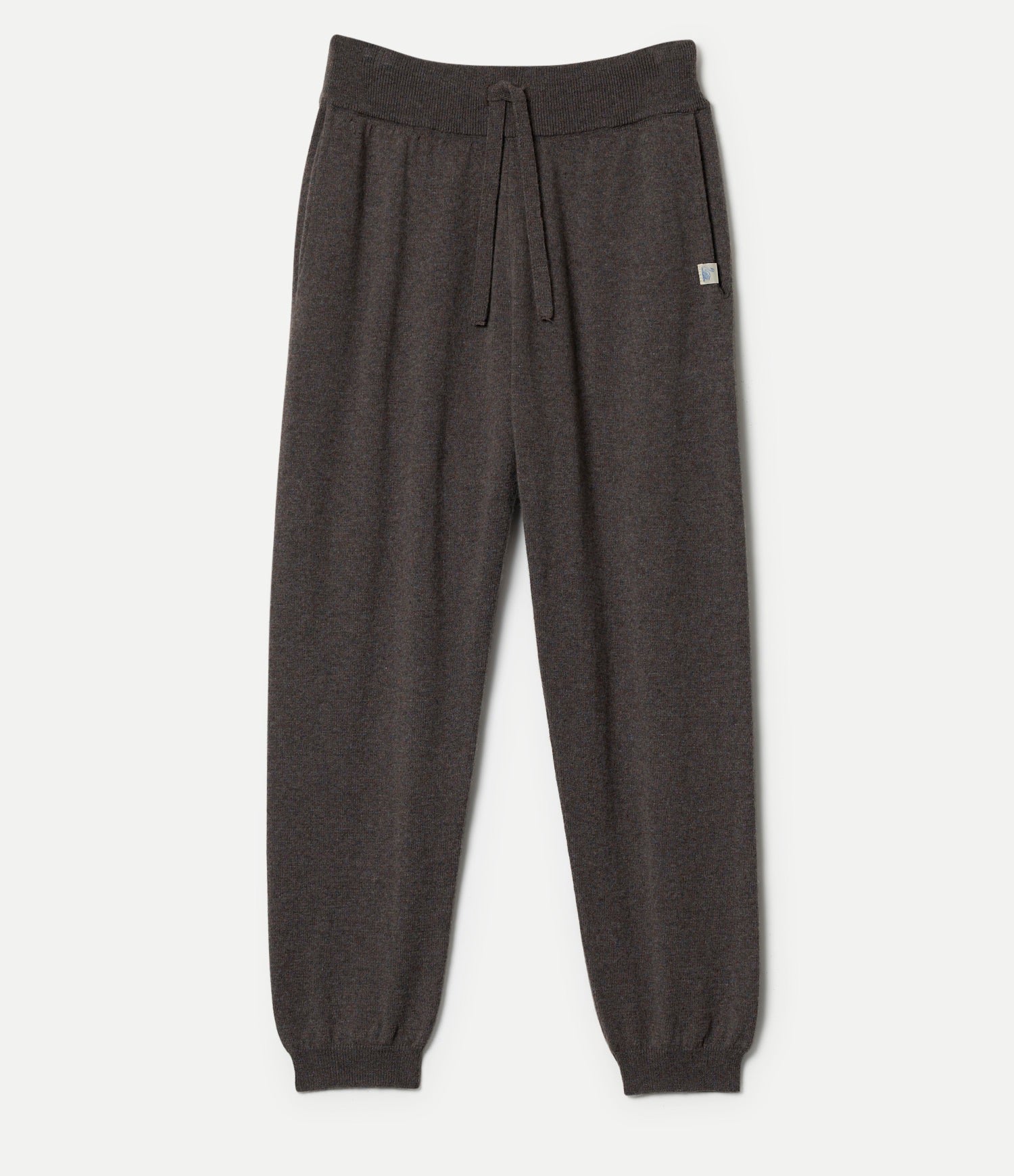 Dark gray sweatpants on a white background