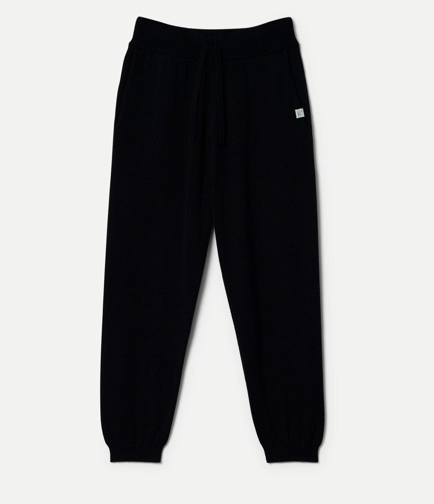 Black sweatpants mad of merino wool, silk and cashmere