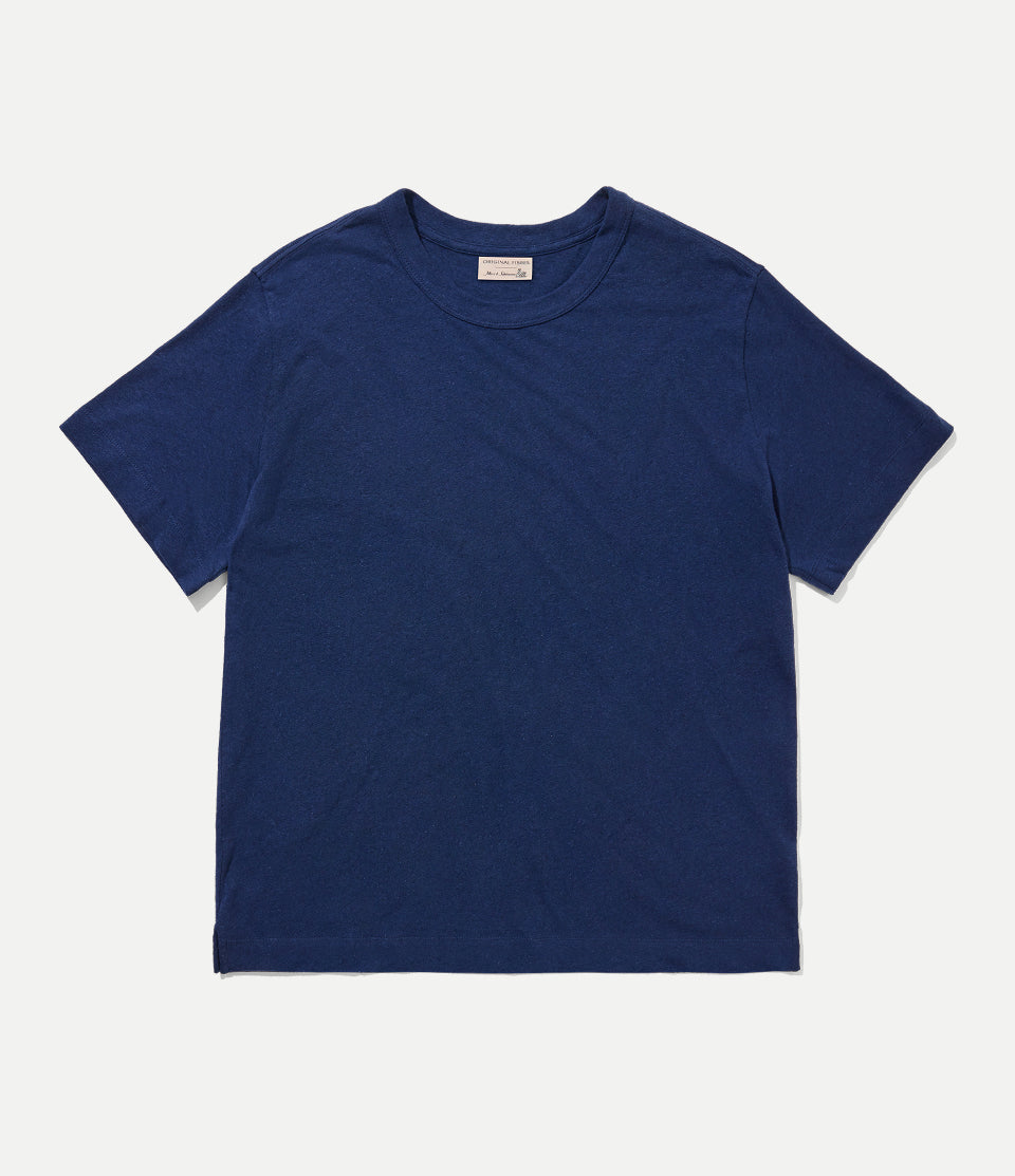Blue t-shirt on a white background