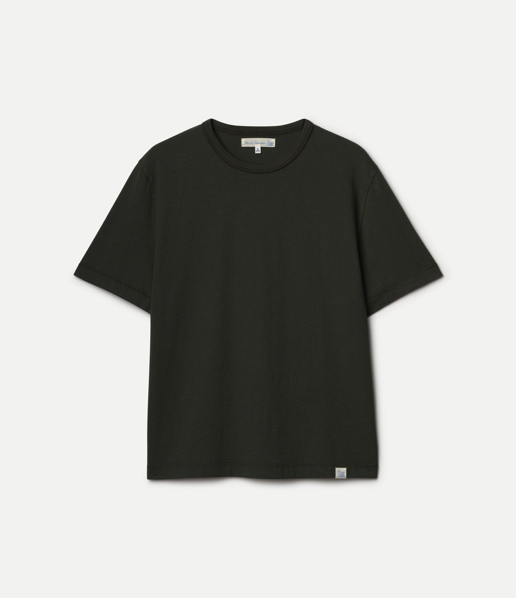 Forest Green Cropped Organic Cotton T-Shirt | Merz b. Schwanen