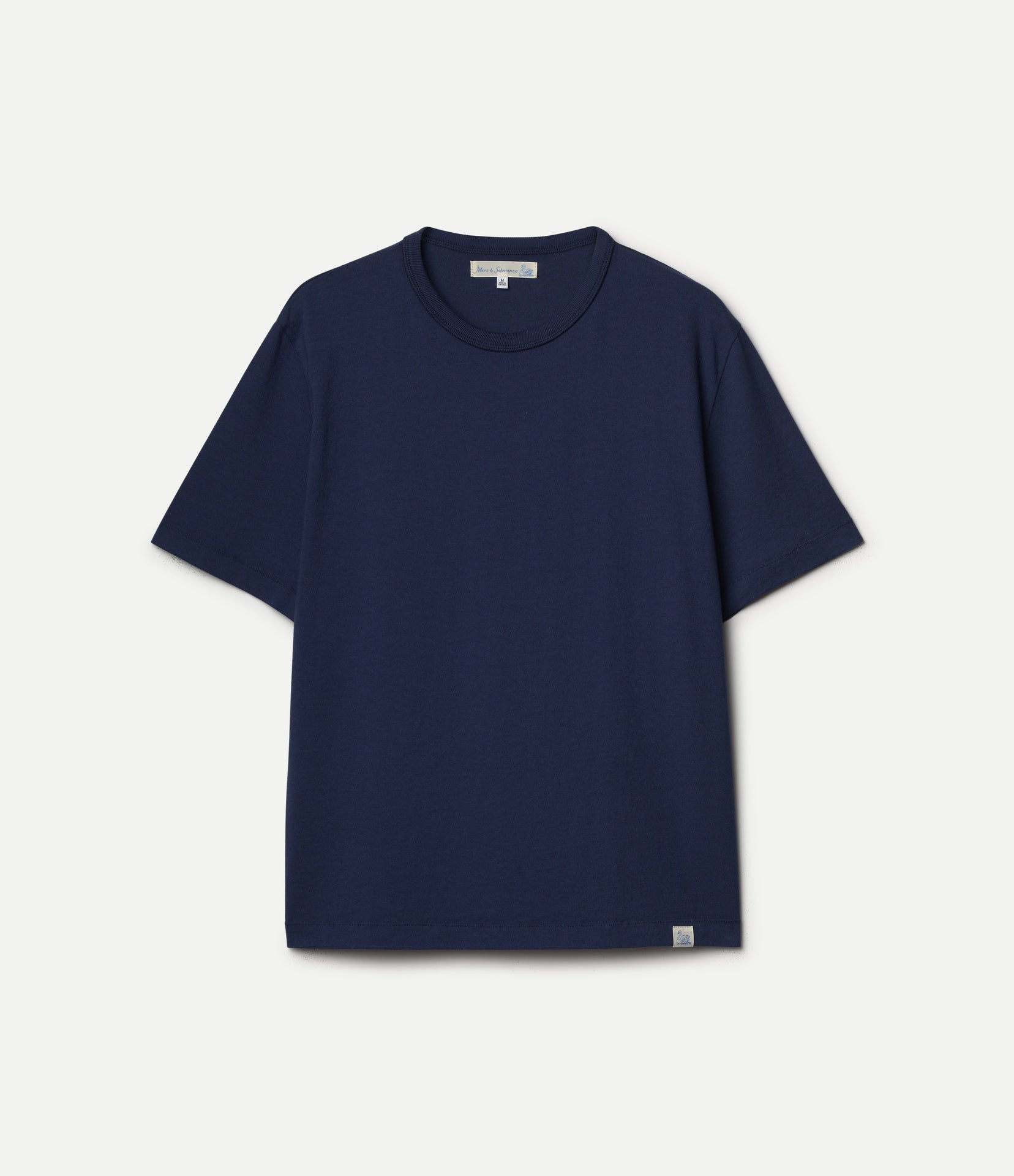 Washed Ink Cropped Organic Cotton T-Shirt | Merz b. Schwanen