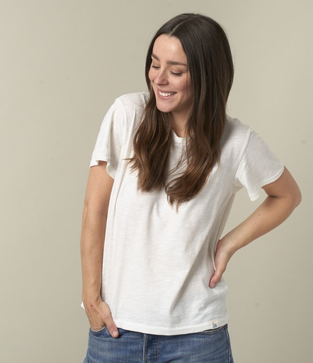 GOOD BASICS | SCT04 genderless PIMA SLUB cotton T-shirt, 5,8oz, relaxed fit  01 white