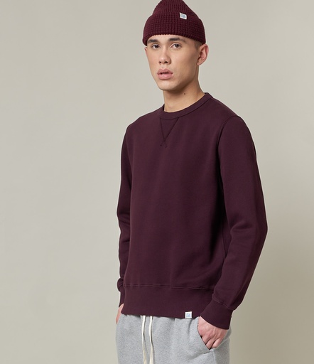 GOOD BASICS | CSW28 men’s sweatshirt, organic cotton, 13oz, relaxed fit  506 burgundy