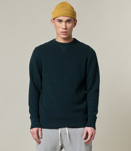 GOOD BASICS | MWCC01 men's pullover, ribbed structure, merino wool, classic fit  02 nature