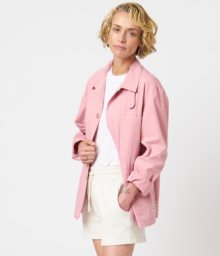 GOOD BASICS | JKT02 unisex jacket, organic cotton poplin, 4,3oz/sq.yd., relaxed fit  331 peach