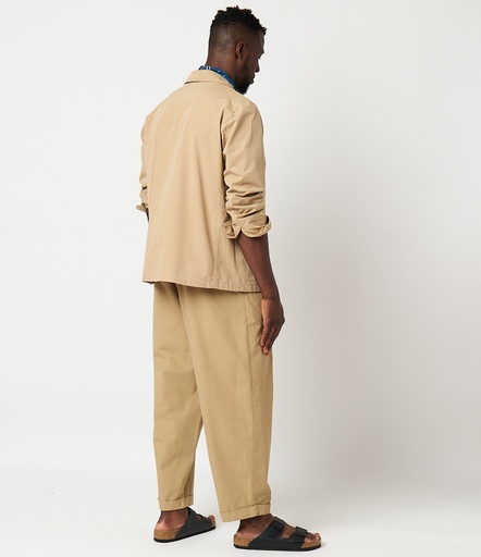 GOOD BASICS | JKT02 unisex jacket, organic cotton poplin, 4,3oz/sq.yd., relaxed fit  16 khaki
