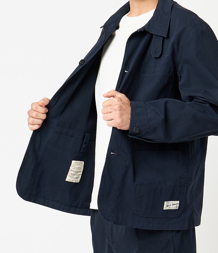 GOOD BASICS | JKT02 unisex jacket, organic cotton poplin, 4,3oz/sq.yd., relaxed fit  51 dark navy