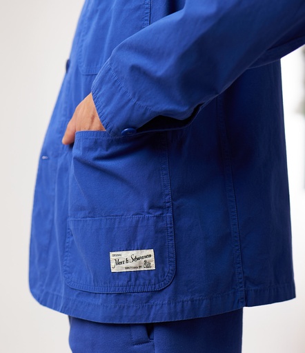 GOOD BASICS | JKT02 unisex jacket, organic cotton poplin, 4,3oz/sq.yd., relaxed fit  661 vintage blue