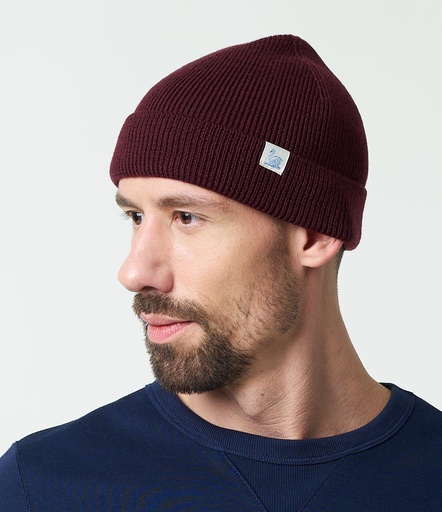 GOOD BASICS | MWBN01 men’s classic beanie, ribbed structure, merino wool  19 coffee