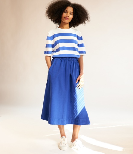 GOOD BASICS | SKIRT01 skirt, organic cotton poplin, 3,5oz/sq.yd., relaxed fit  661 vintage blue