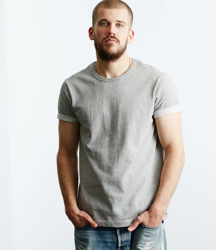 GOOD ORIGINALS | 215 men's loopwheeled T-shirt, 8,6oz, classic fit  80 grey mel.