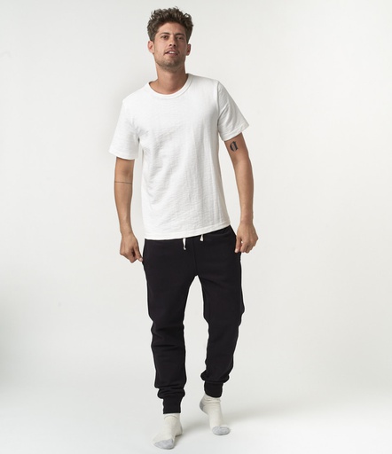 GOOD ORIGINALS | 359 men’s loopwheeled sweatpants, 12oz, classic fit  99 deep black