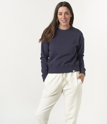 GOOD BASICS | WCSW09 women's sweatshirt, organic cotton, 13oz, relaxed fit  65 denim blue