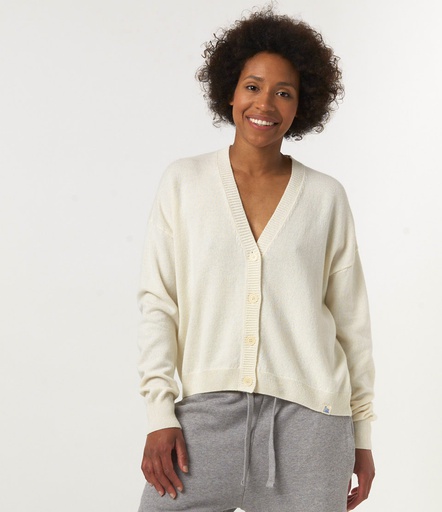 GOOD BASICS | SKCC02 women’s cropped cardigan relaxed fit  02 nature