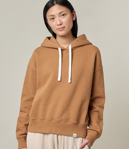 GOOD BASICS | WHD10 women's hoodie, organic cotton, 370g, relaxed fit  14 amber