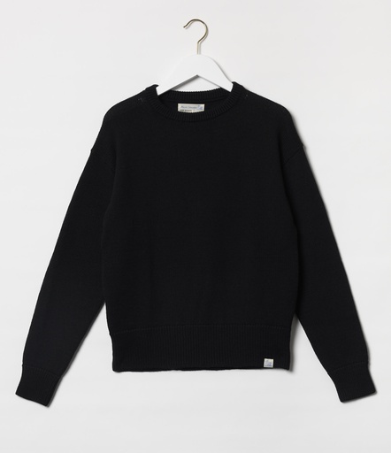 GOOD BASICS | WMWC04 women’s pullover, merino wool, classic fit  99 deep black